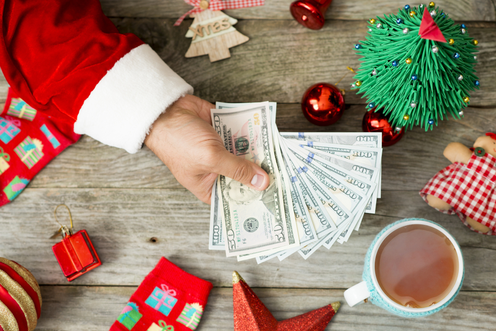 Santa Hand Giving Alternative Lending Opportunities